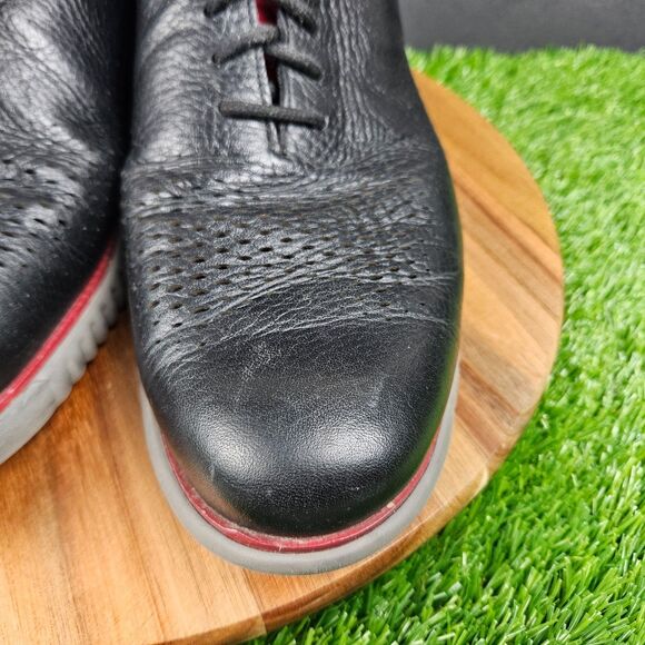 Cole Haan 2.ZeroGrand Mens Size 11.5 M Black Laser Wingtip Leather Oxford C34497 main image 9